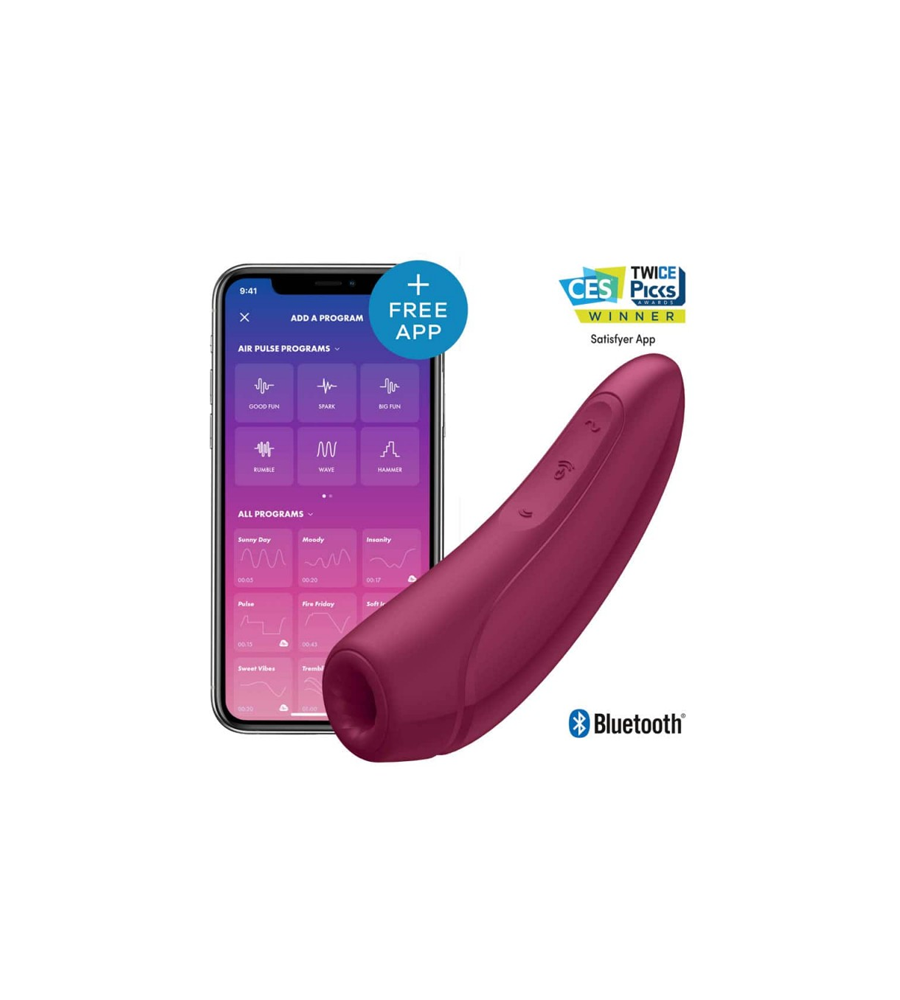 Satisfyer Curvy 1+ - zračni masažer klitorisa i vibrator + APP upravljanje