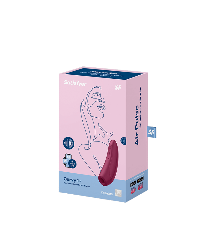 Satisfyer Curvy 1+ - zračni masažer klitorisa i vibrator + APP upravljanje - image 2