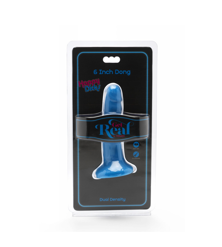 Get Real Happy Dicks 6” Dong Blue – realistični dildo - image 2