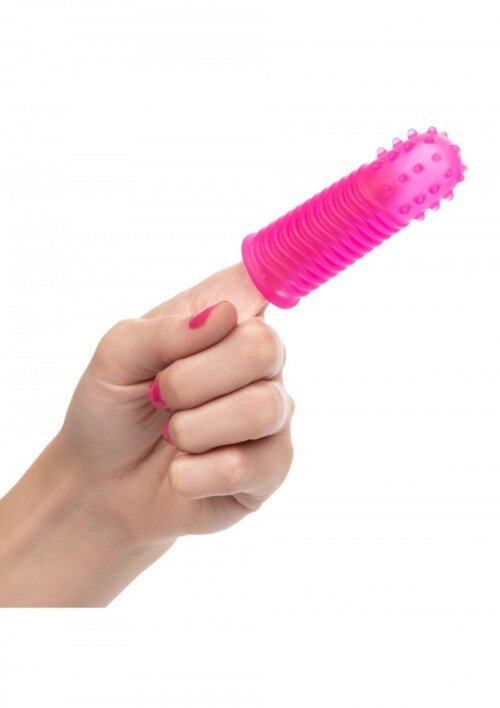 CalExotics Play Finger Tingler Pink – navlaka za petting stimulaciju - image 2