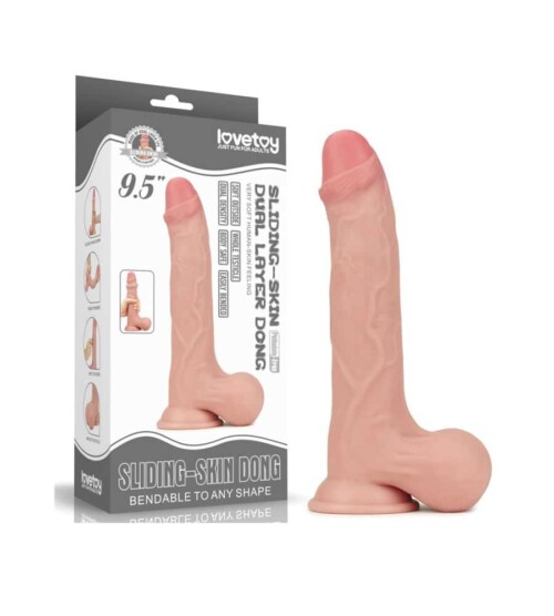 LoveToy Sliding Skin Dual-Layer Dong 9