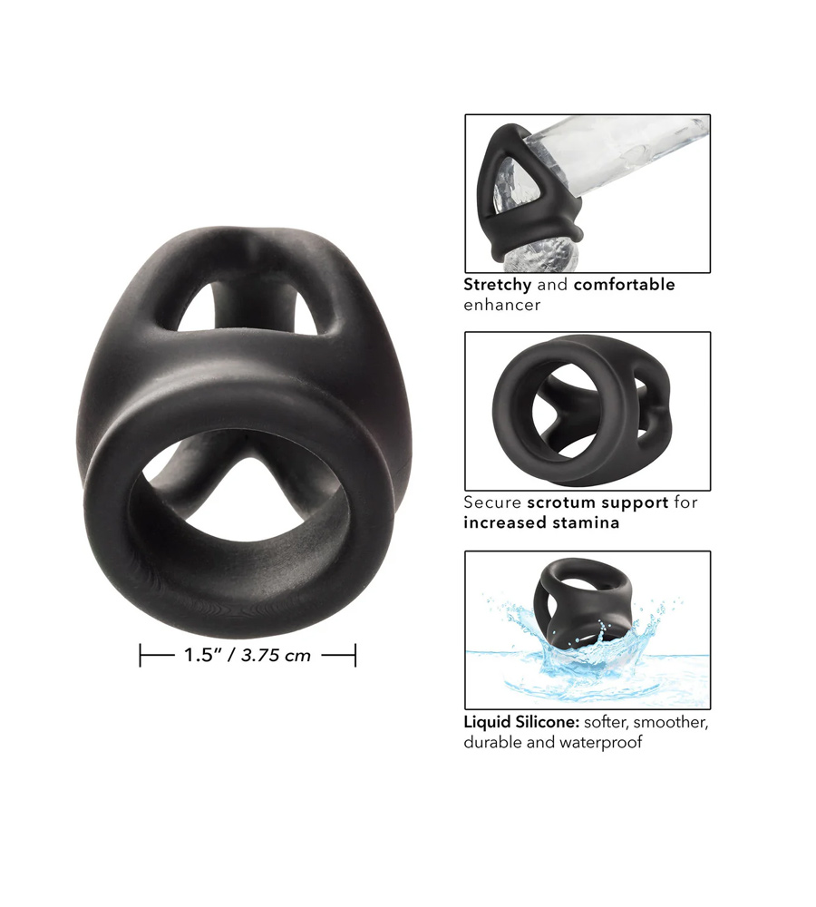 Alpha Dual Cage Ring – silikonski prsten za penis i testise - image 4
