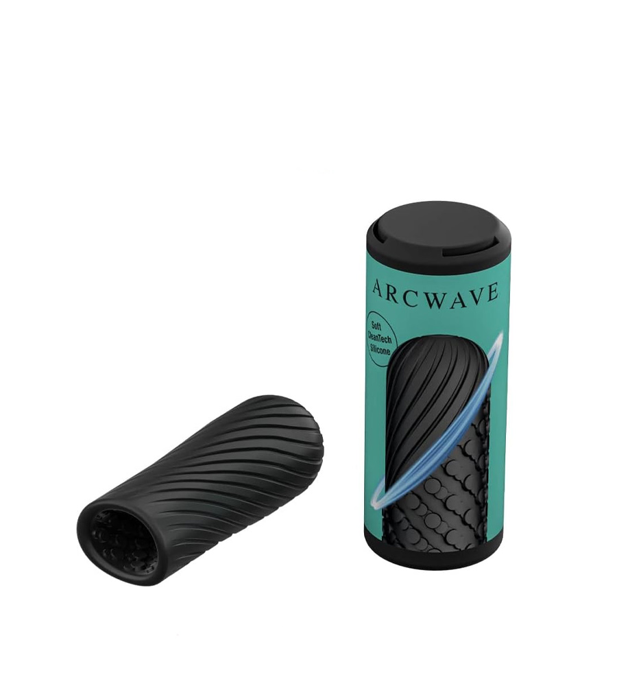 Arcwave Ghost Black – silikonski masturbator s 2 teksture
