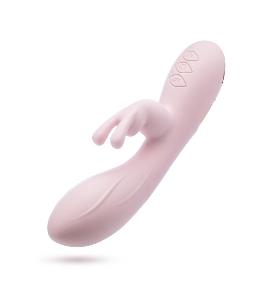 Blush Morgan Pink – silikonski rabbit vibrator - image 4