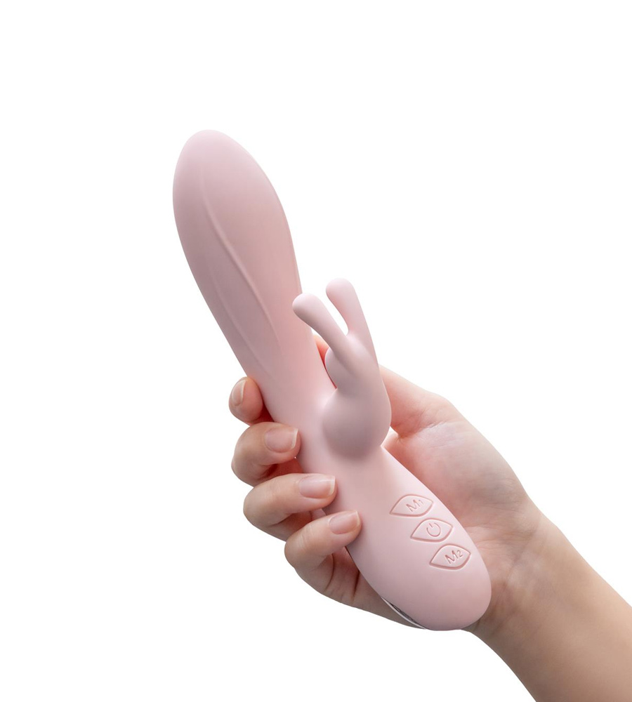 Blush Morgan Pink – silikonski rabbit vibrator - image 6