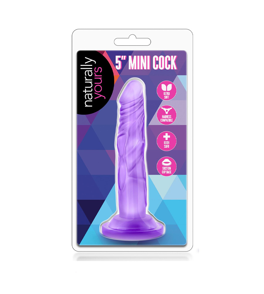Blush Naturally Yours 5” Mini Cock Purple – dildo bez testisa - image 2