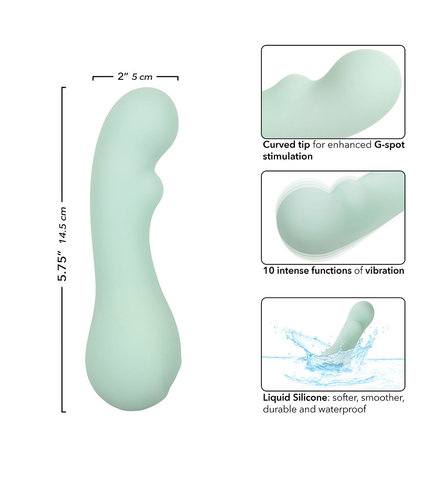 CalExotics Pacifica Bora Bora – silikonski mini vibrator, 14.5 cm - Slika 4
