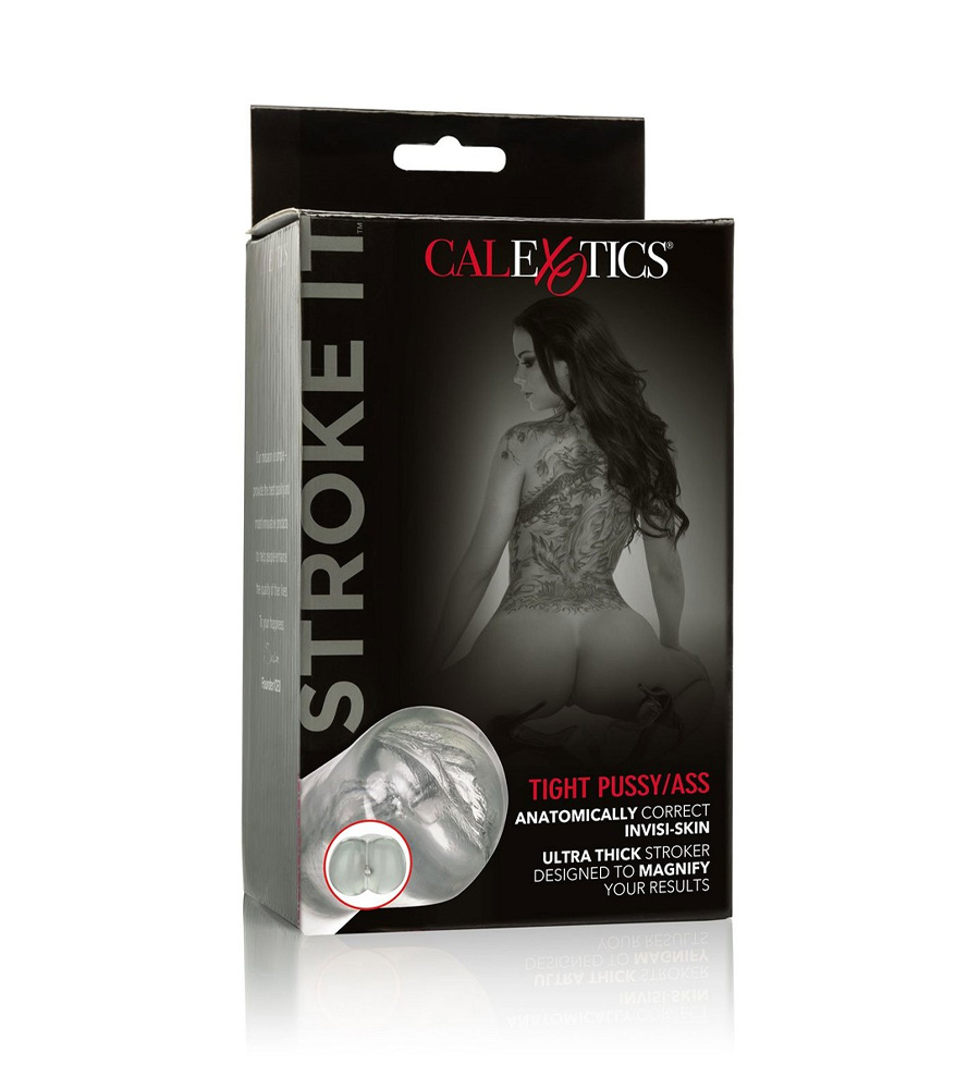 CalExotics Stroke It Tight Pussy/Ass Transparent – realističan masturbator - image 2