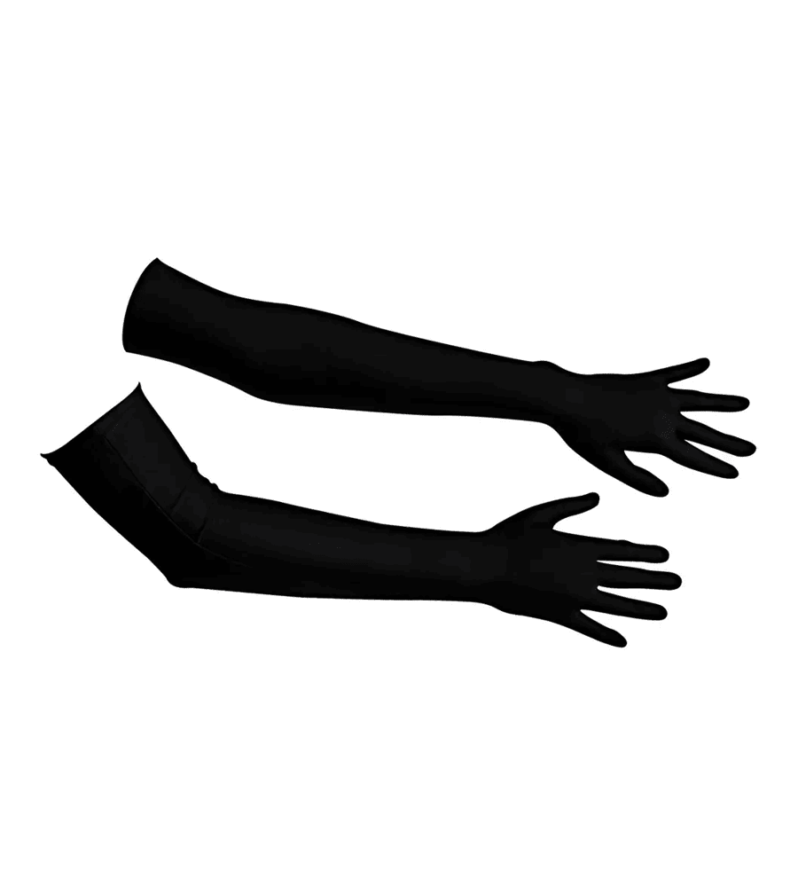 Cottelli Collection Satin Gloves - Extra duge rukavice - Slika 4