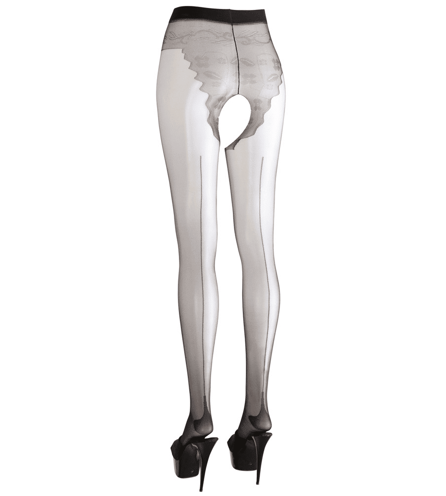 Cottelli Legwear Crotchless Tights – ouvert hulahopke s natom - image 3