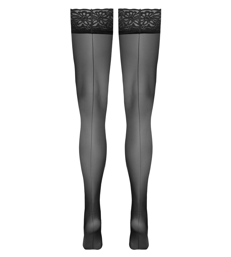 Cottelli Legwear Hold-up Stockings Seam – samostojeće čarape s natom - image 6