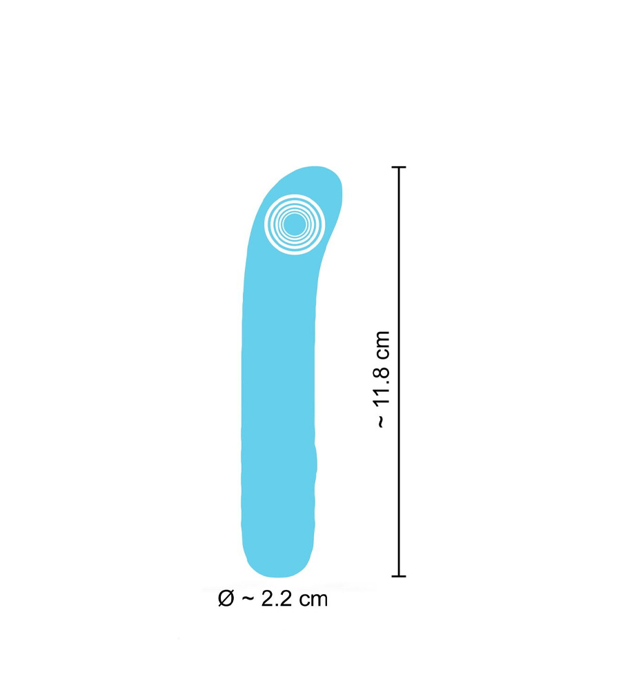 Cuties 5.0 Mini Blue Vibrator – silikonski mini vibrator - image 7
