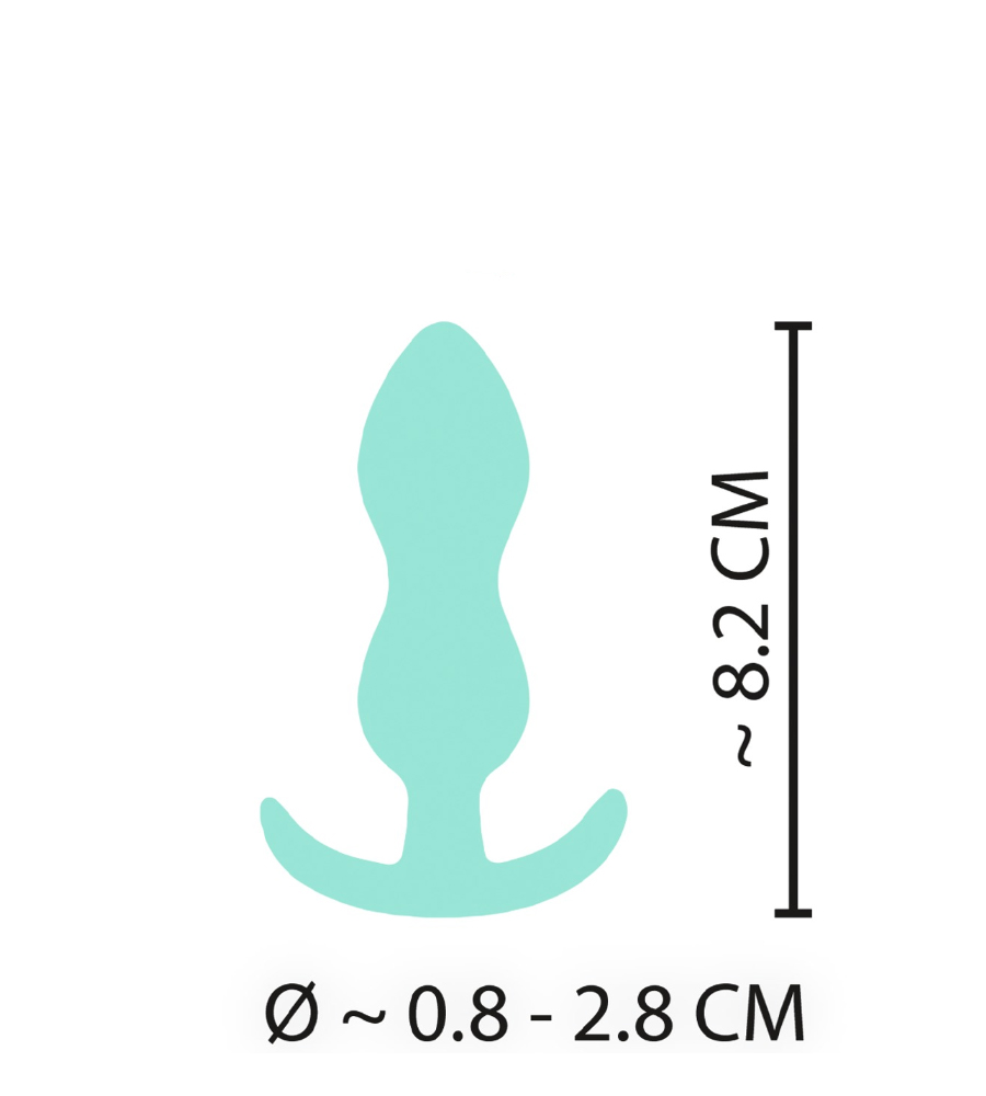 Cuties Mini Butt Plug Green – analni plug - Slika 4