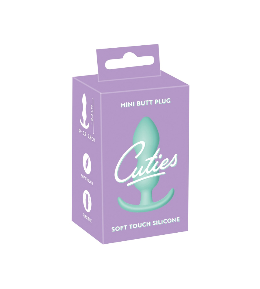 Cuties Mini Butt Plug Green – analni plug - Slika 2