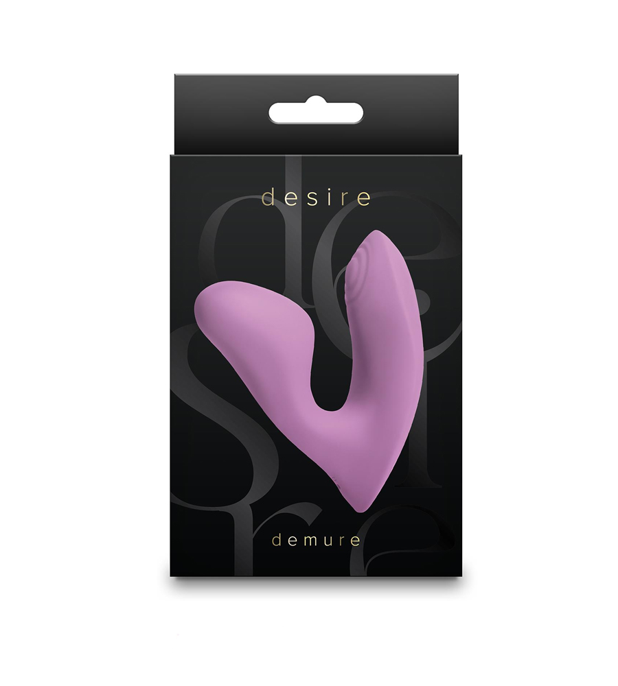 Desire Demure Blush – silikonski rabbit vibrator - image 2
