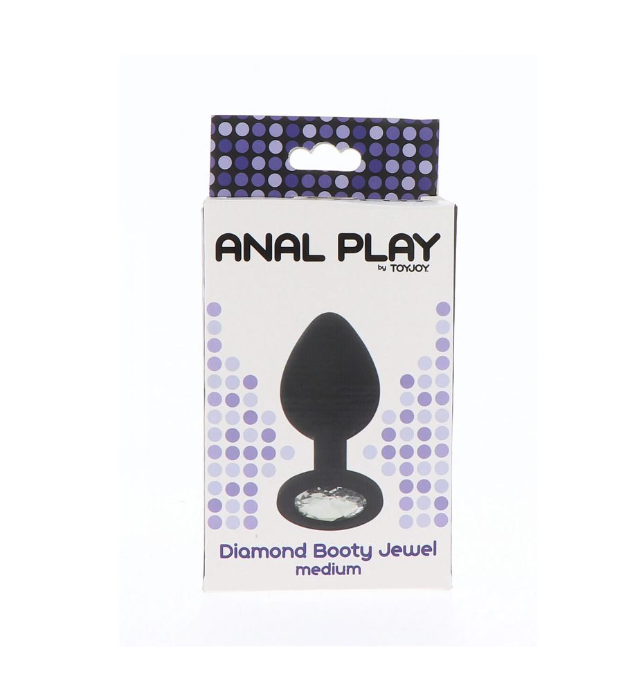 Diamond Booty Jewel Medium - silikonski analni plug, 8 cm - Slika 2