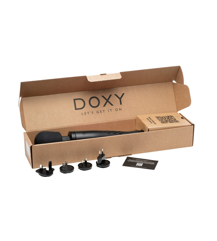 Doxy Massager Black - snažan masažer, 33,5 cm