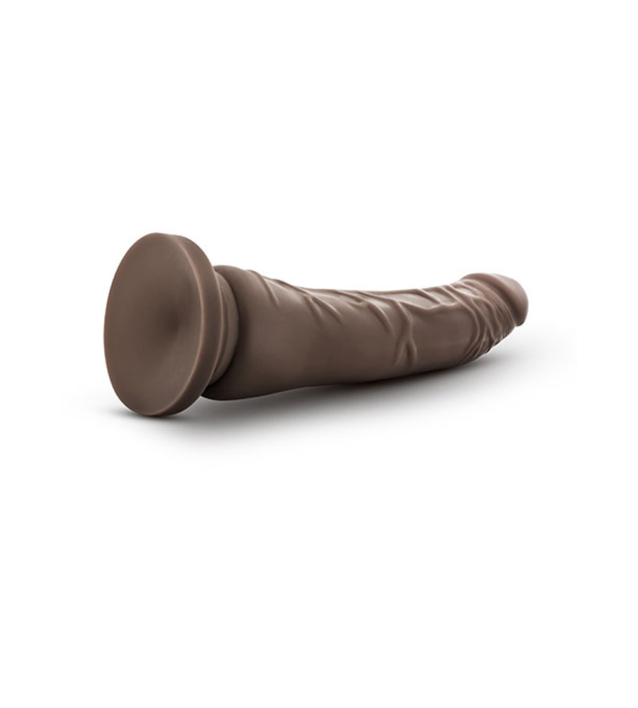 Dr. Skin Basic 8.5″ Chocolate – realistični dildo, PVC, 21.5 cm - Slika 3