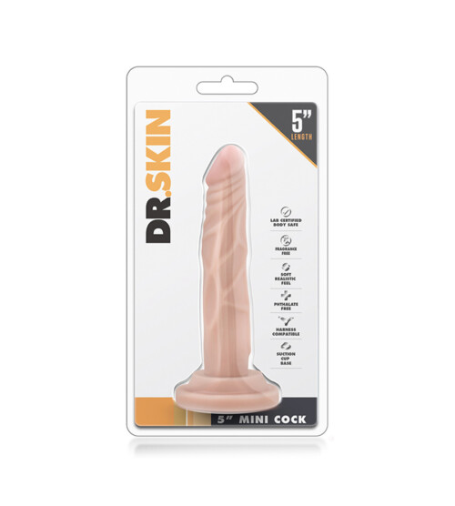 Dr. Skin Mini Cock 5″ – dildo bez testisa - image 2