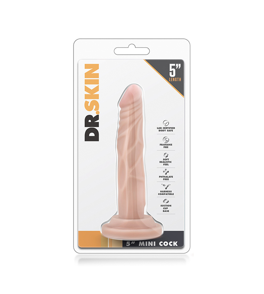 Dr. Skin Mini Cock 5″ – dildo bez testisa - image 2