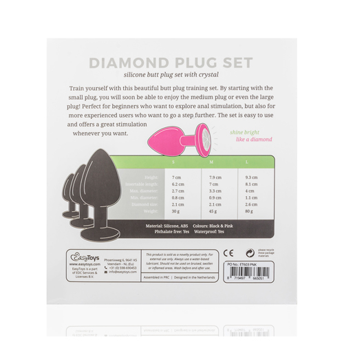 Easytoys Diamond Plug Set - tri analna pluga - image 4