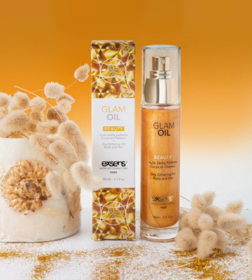 Exsens Glam Oil - svjetlucavo suho ulje za tijelo i kosu, 50 ml