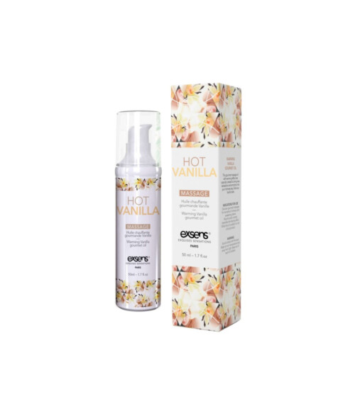 Exsens Hot Vanilla Massage Oil - zagrijavajuće masažno ulje, 50 ml
