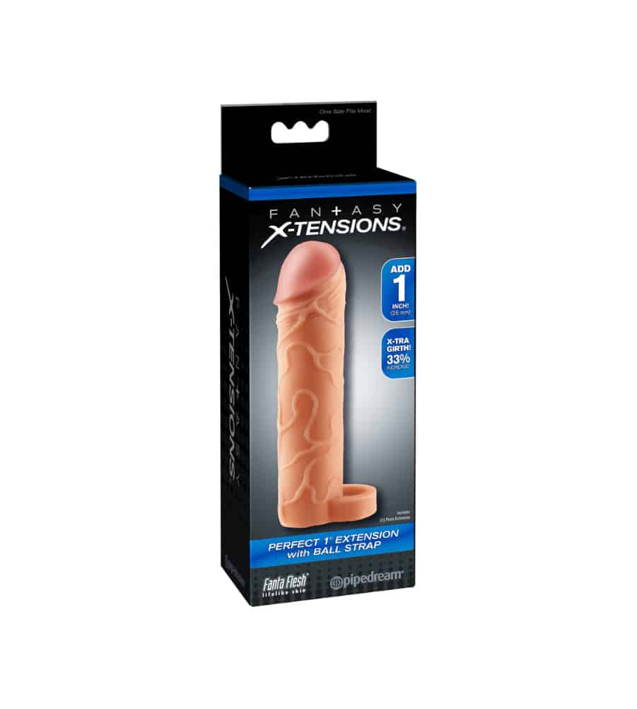 FX Perfect 1'' Extension Ball Strap - navlaka za penis s prstenom za testise - image 2