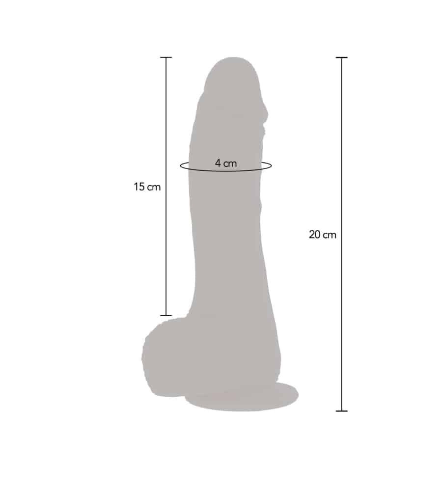 Get Real Naked Up&Down – vibrirajući i rotirajući dildo s testisima - image 5