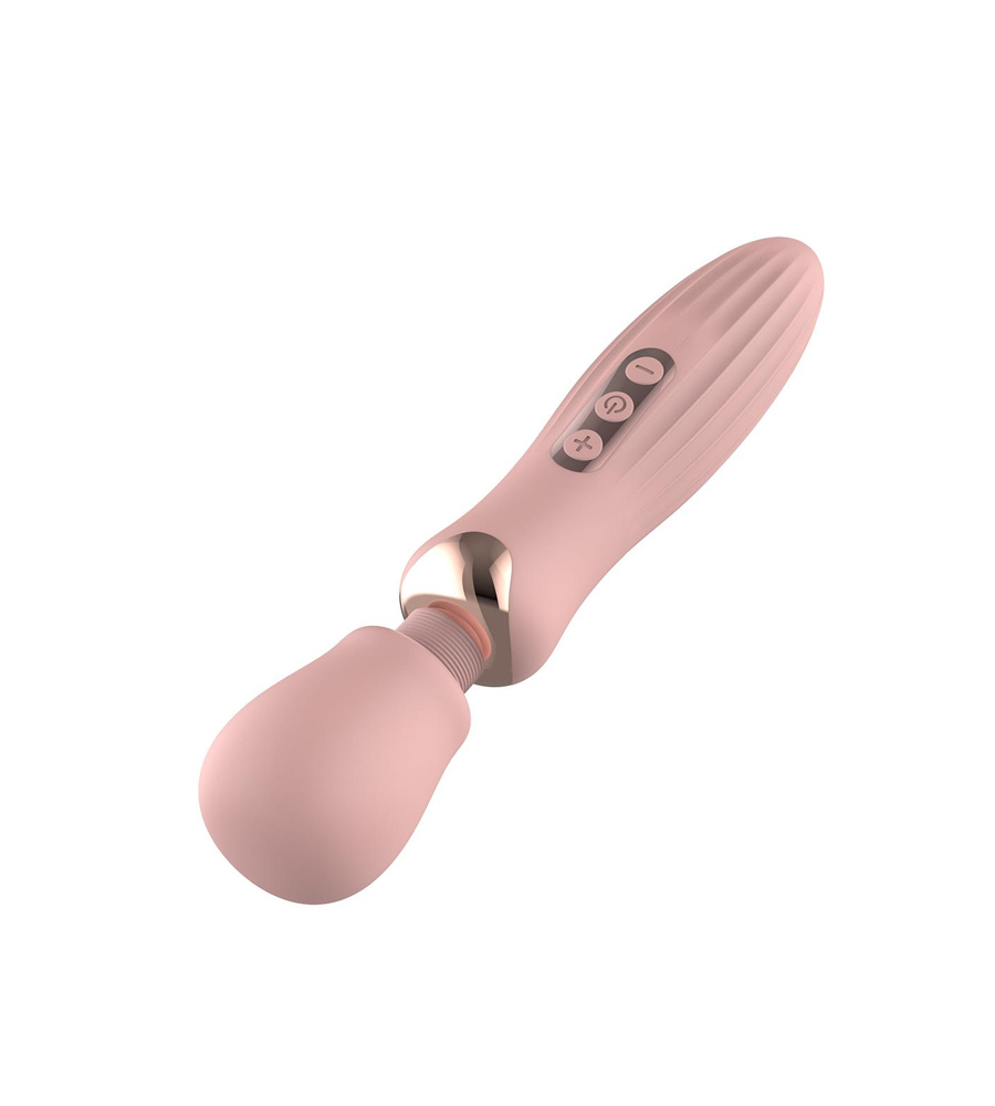 Glam Large Wand Vibrator Pink – silikonski masažer - image 4