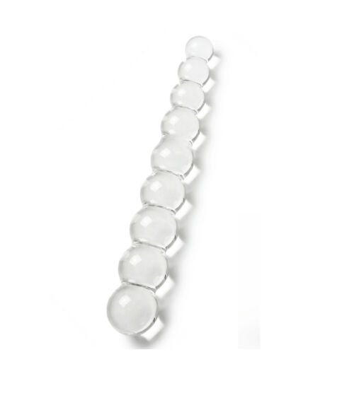Glass Worxx Frozen Fountain - stakleni dildo, 22 cm