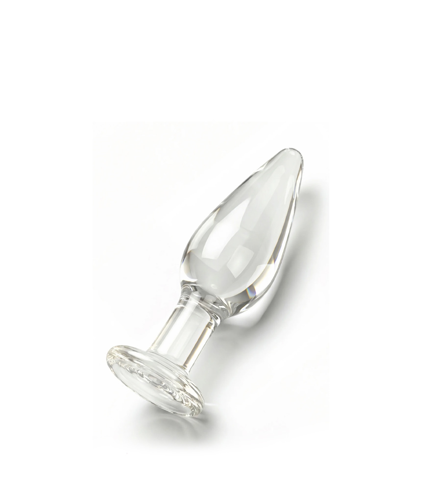 Glass Worxx Star Sparkler - stakleni analni plug, 12 cm