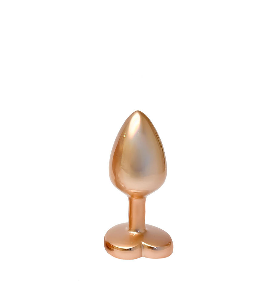 Gleaming Love Pearl Gold Plug Small – metalni analni plug