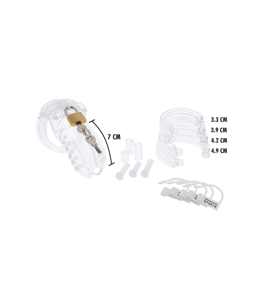 Hidden Desire Extreme Chastity Cock Cage Acrylic – kavez za penis - Slika 4