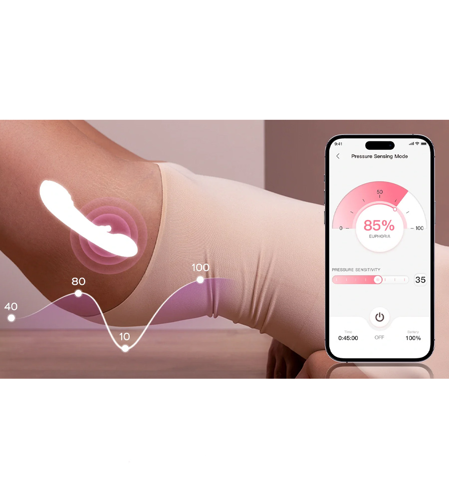 HoneyPlayBox Tempo Tapping Vibrator – silikonski vibrator + APP upravljanje - image 4