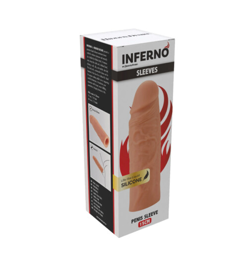 Inferno Penis Sleeve Liquid Silicone 15 cm – silikonska navlaka za penis - image 2