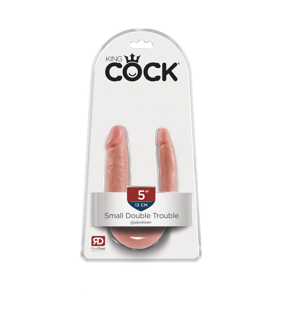 King Cock 5” Double Trouble – dvostruki dildo - image 2
