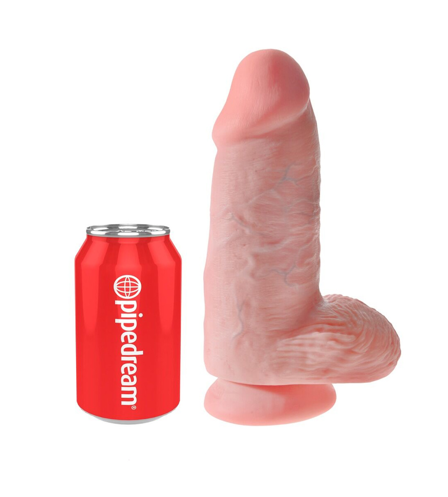 King Cock Chubby 9” Light – dildo s testisima - image 5