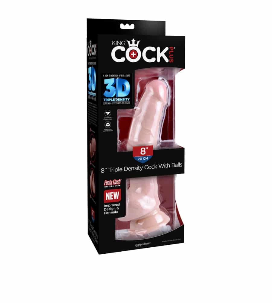 King Cock Triple Density 8'' - dildo s testisima - image 2