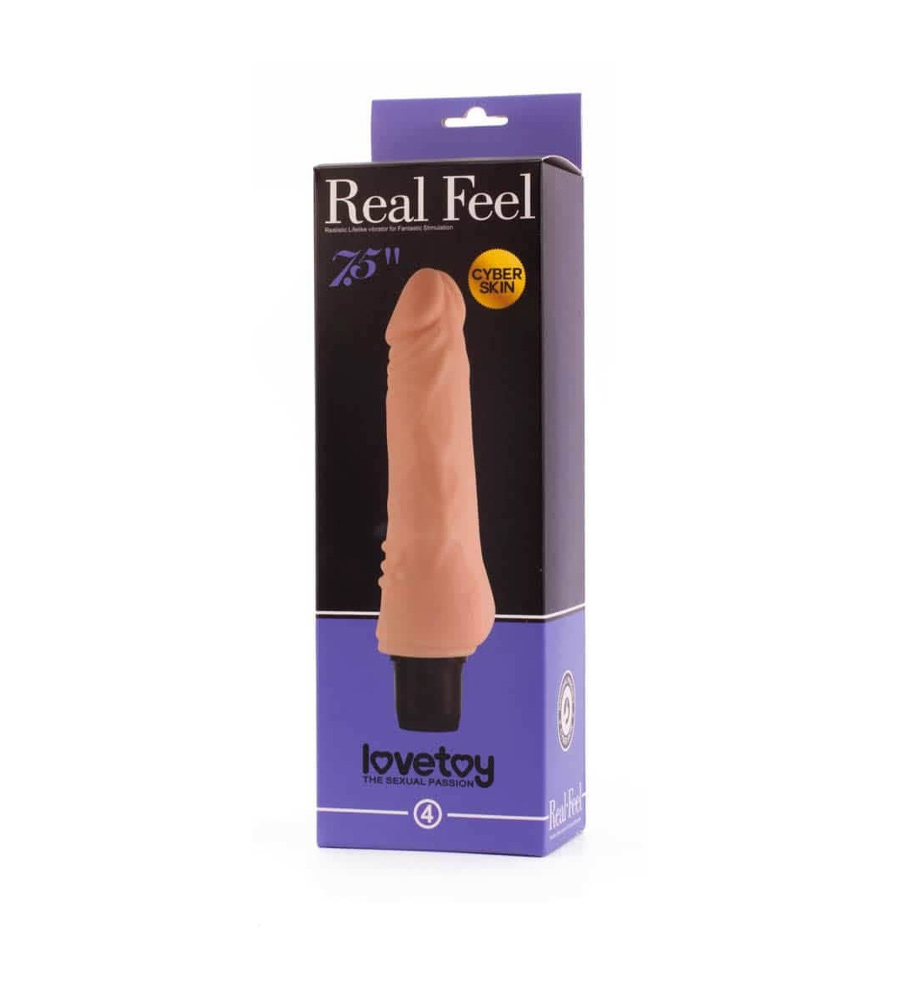 LoveToy Real Feel Cyberskin #5 7,5” – vibrator, TPR, 19 cm - Slika 2