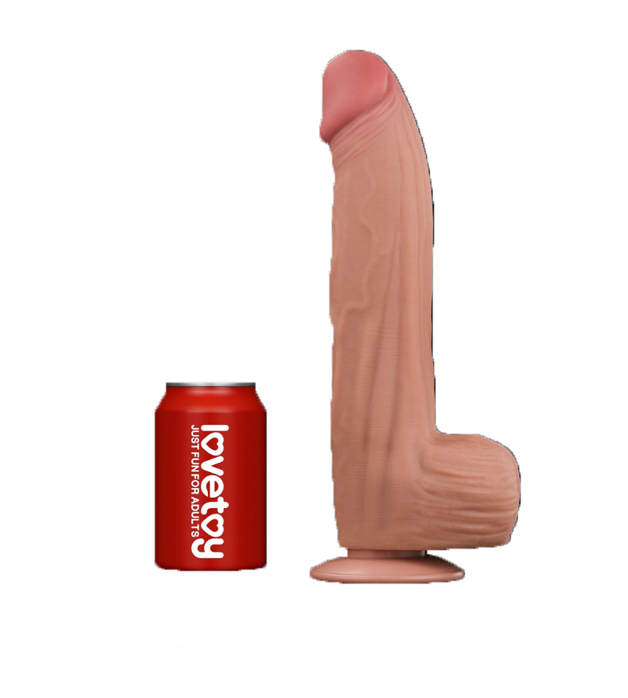 LoveToy Sliding Skin 12” King Sized – realistični dildo, 31 cm - Slika 3