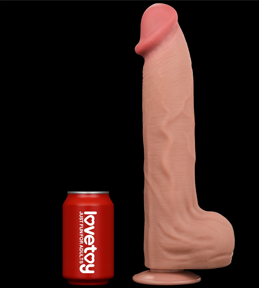 LoveToy Sliding Skin 14” King Sized – realistični dildo, 36 cm - Slika 3