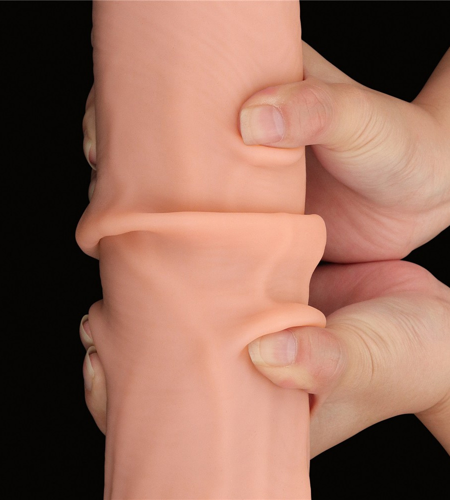 LoveToy Sliding Skin 14” King Sized – realistični dildo, 36 cm - Slika 4
