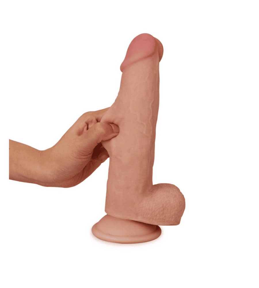 LoveToy Sliding Skin 8'' - Dildo, TPE/TPR, 20 cm - Slika 3