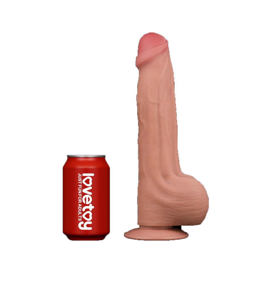 LoveToy Sliding Skin 11.5” King Sized – realistični dildo, 29 cm - Slika 2