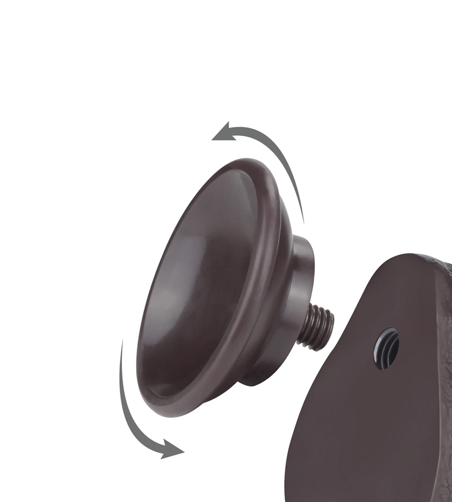 LoveToy Sliding Skin Small Balls Brown 8.5” – realistični dildo, 20 cm - Slika 6