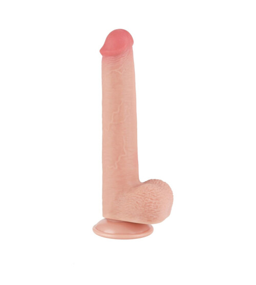 LoveToy Sliding Skin Twist Base Flesh 9” – realistični dildo