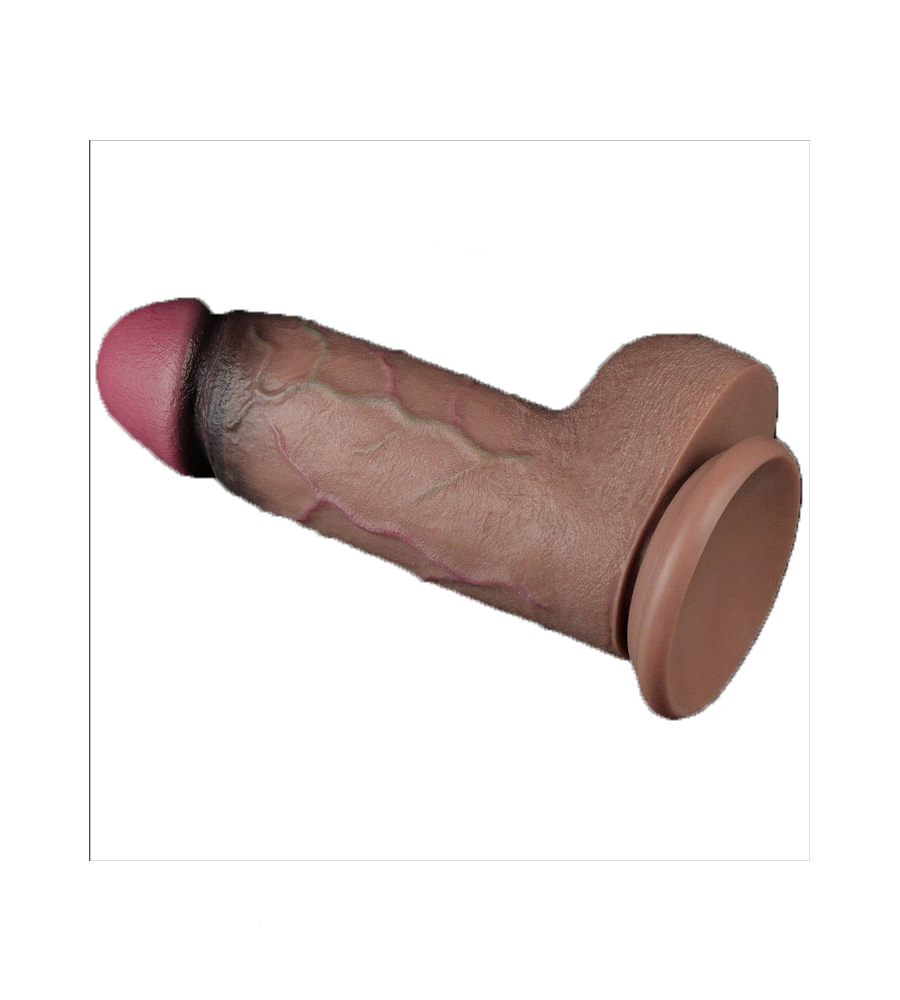 Lovetoy Dual Layered Nature Cock XXL 9.5” – Silikonski dildo, 24.6 cm - Slika 4