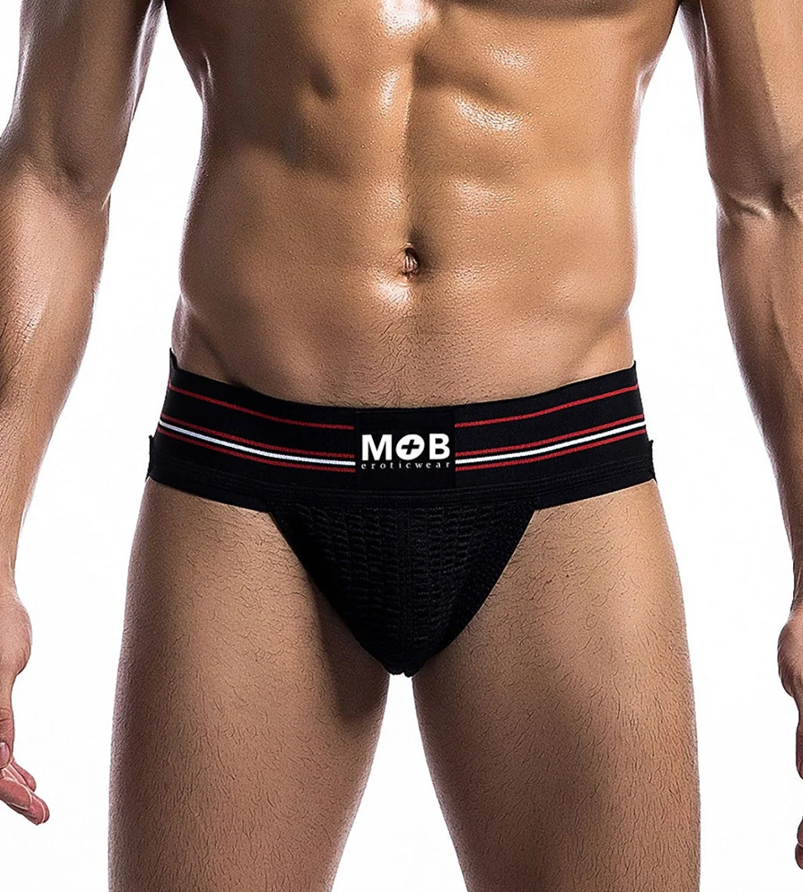 MOB Classic Wide Jockstrap Black – muške gaćice