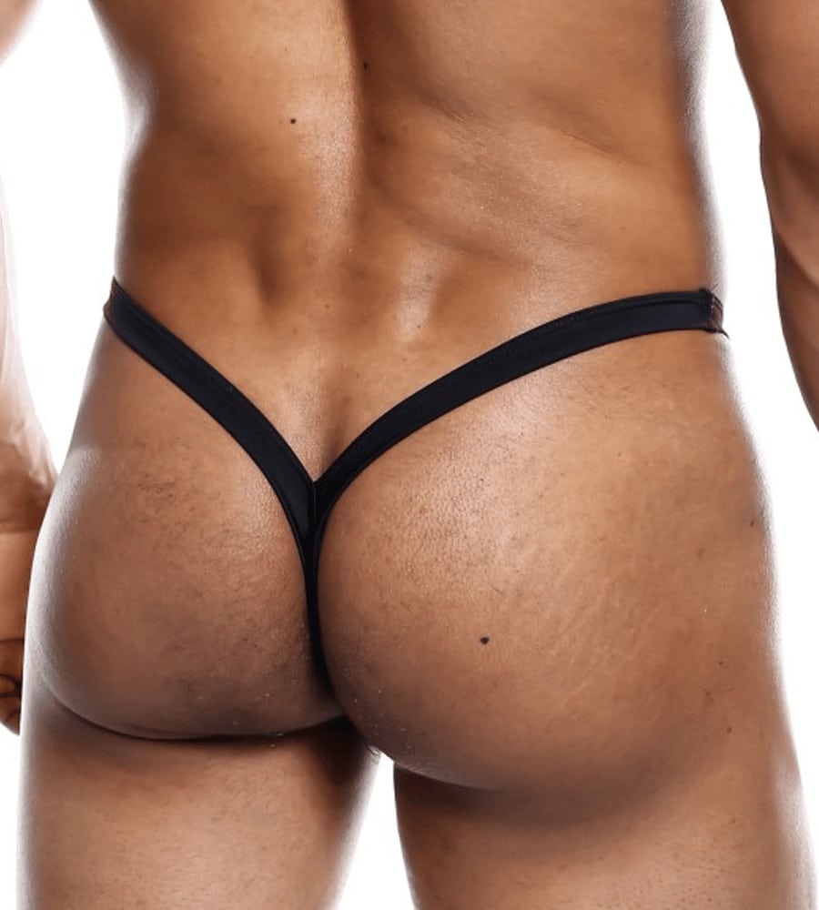 MOB Y Buns Thong Black – muške tange, crne - Slika 4